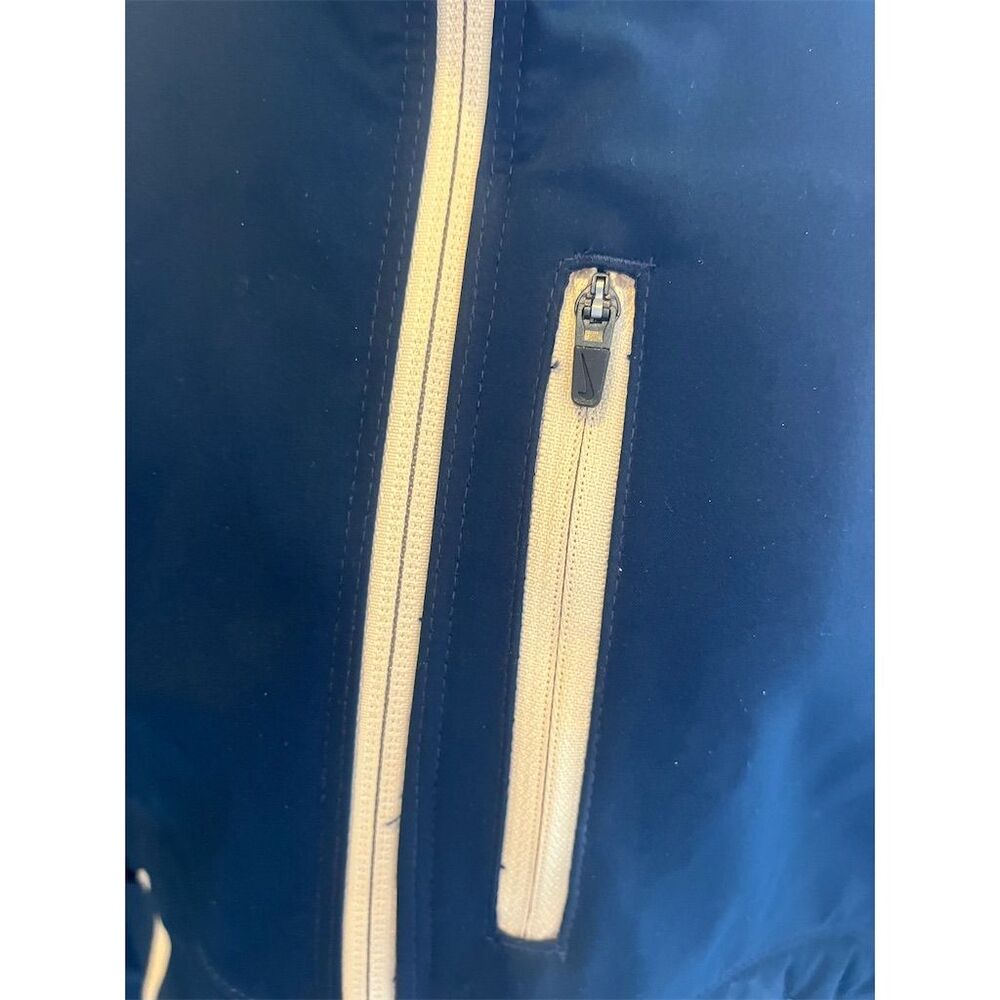 Pitt Nike Pittsburgh Panthers Blue Windbreaker warm Jacket M - Picture 3 of 10
